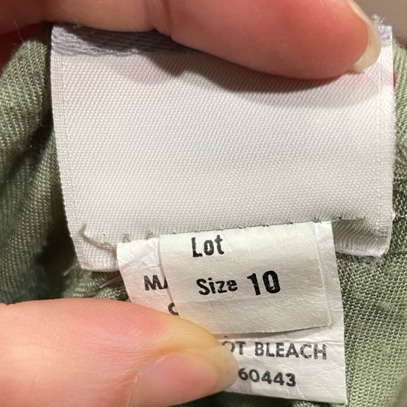 Honors Vintage Pale Green Long Skirt Size 10 - Picture 6 of 6